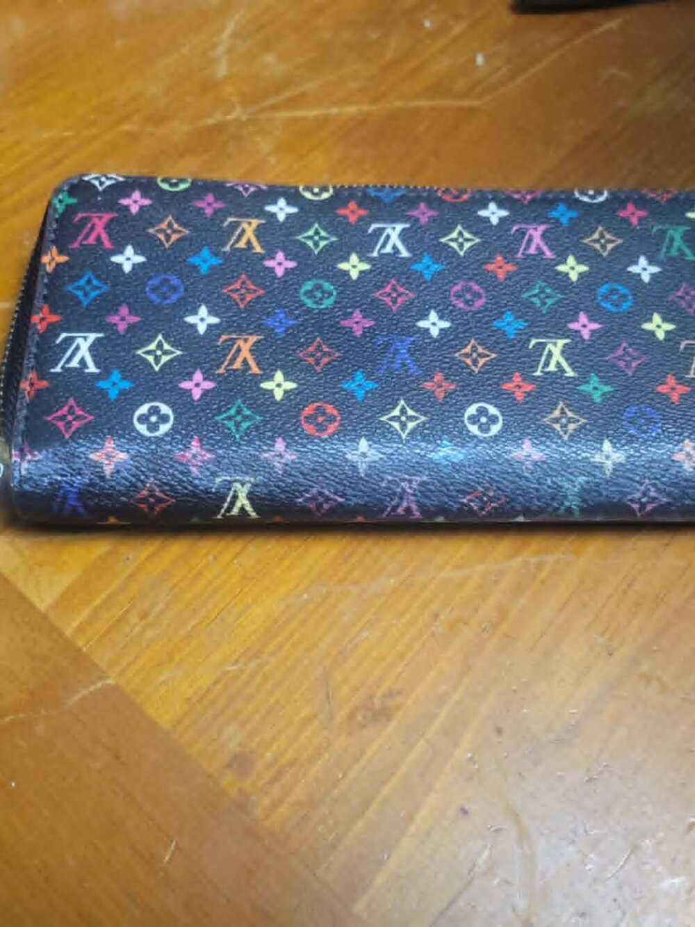 Louis Vuitton Black Murakami Zippy Wallet - Picture 3 of 11